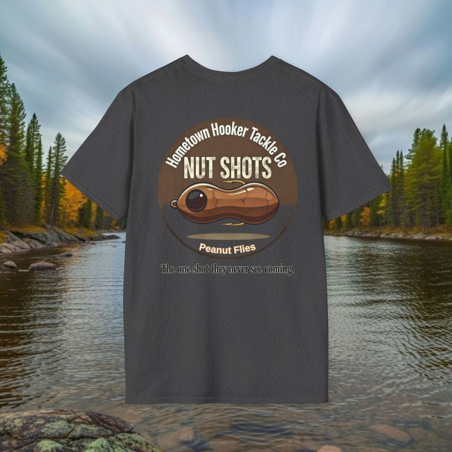Hometown Hooker Tackle Co. Nut Shots T-Shirt – The Sneaky One-Shot Legend