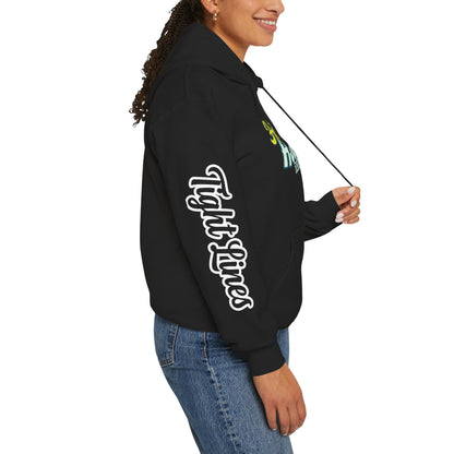 Hometown Hooker Tackle Co. Hoodie – Funny Fishing Hoodie, Retro Sunset Angler Graphic, Adult Humor Fisherman Sweatshirt, Tight Lines Dirty Minds Gift