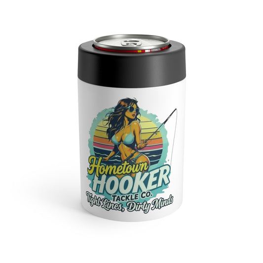 Hometown Hooker Tackle Co – Tight Lines, Dirty Minds Insulated Can Cooler-Cooler Sleeve
