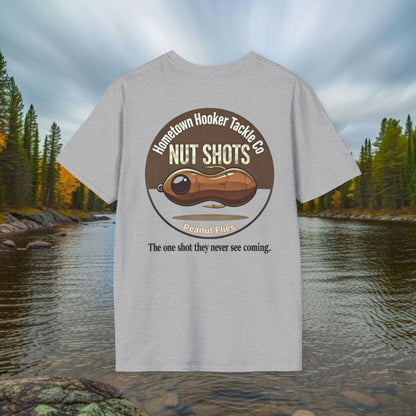 Hometown Hooker Tackle Co. Nut Shots T-Shirt – The Sneaky One-Shot Legend