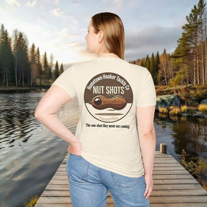 Hometown Hooker Tackle Co. Nut Shots T-Shirt – The Sneaky One-Shot Legend