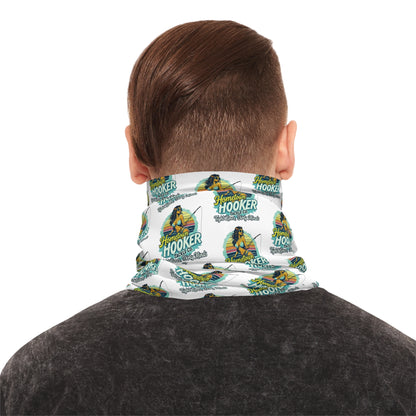 Hometown Hooker Tackle Co Angler Neck Gaiter – UPF 50+ Multifunctional Fishing Buff, Breathable Sun Protection Face Mask & Headband with Playful Graphic