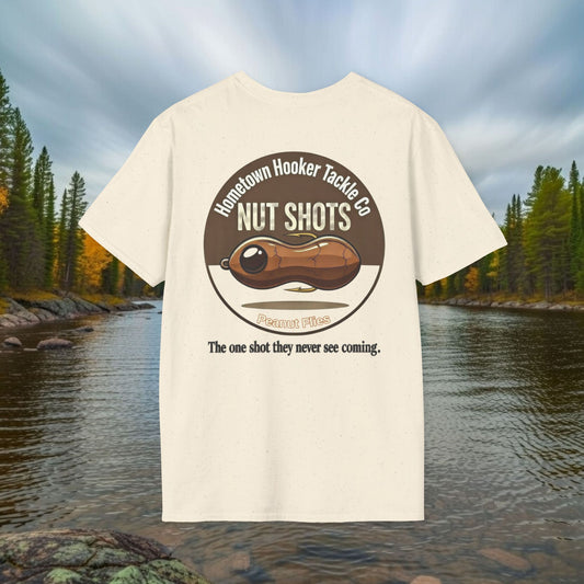 Hometown Hooker Tackle Co. Nut Shots T-Shirt – The Sneaky One-Shot Legend