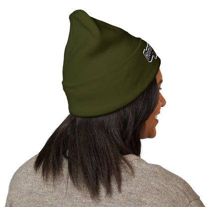 Hometown Hooker Embroidered Cuffed Beanie - Funny Fishing Beanie Hat, Adult Humor Fisherman Gift, Lake Life Winter Hat, Bass Fishing Accessory