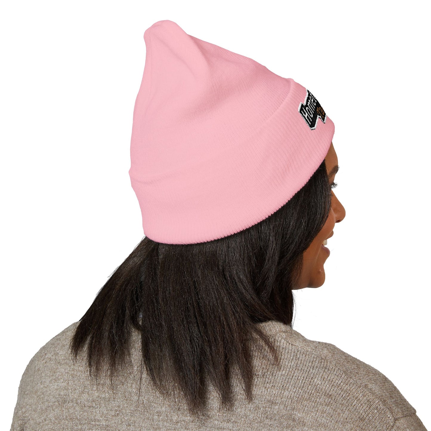 Hometown Hooker Embroidered Cuffed Beanie - Funny Fishing Beanie Hat, Adult Humor Fisherman Gift, Lake Life Winter Hat, Bass Fishing Accessory