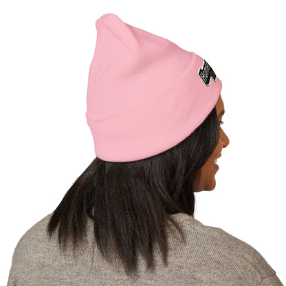 Hometown Hooker Embroidered Cuffed Beanie - Funny Fishing Beanie Hat, Adult Humor Fisherman Gift, Lake Life Winter Hat, Bass Fishing Accessory