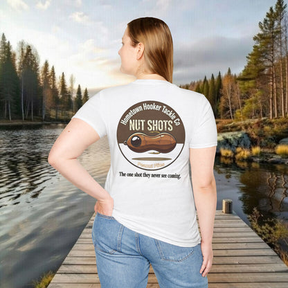 Hometown Hooker Tackle Co. Nut Shots T-Shirt – The Sneaky One-Shot Legend