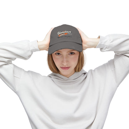Hometown Hooker Tackle Co Vintage Distressed Fishing Hat – Worn-In Cotton Dad Cap for River Days & Quiet Confidence