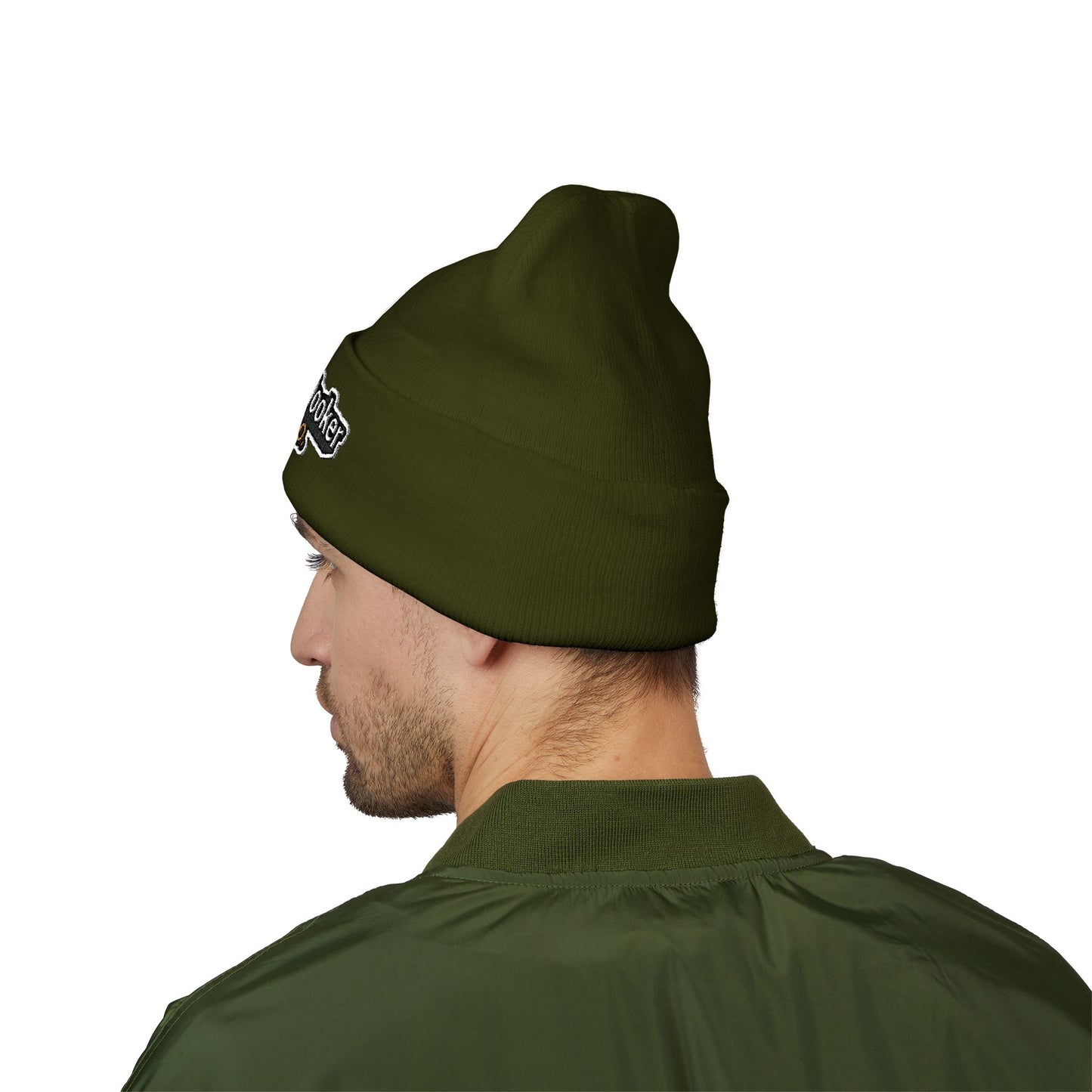 Hometown Hooker Embroidered Cuffed Beanie - Funny Fishing Beanie Hat, Adult Humor Fisherman Gift, Lake Life Winter Hat, Bass Fishing Accessory