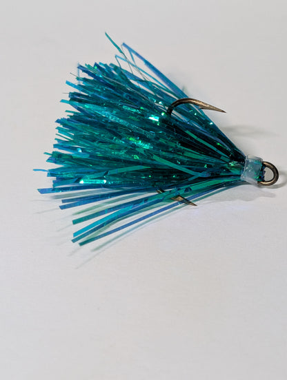 Hometown Hooker Tackle Co. Nut Shots – Peanut Flies, Mylar Trolling Flies, Treble Hook Teasers, Walleye Muskie Pike Salmon Lures