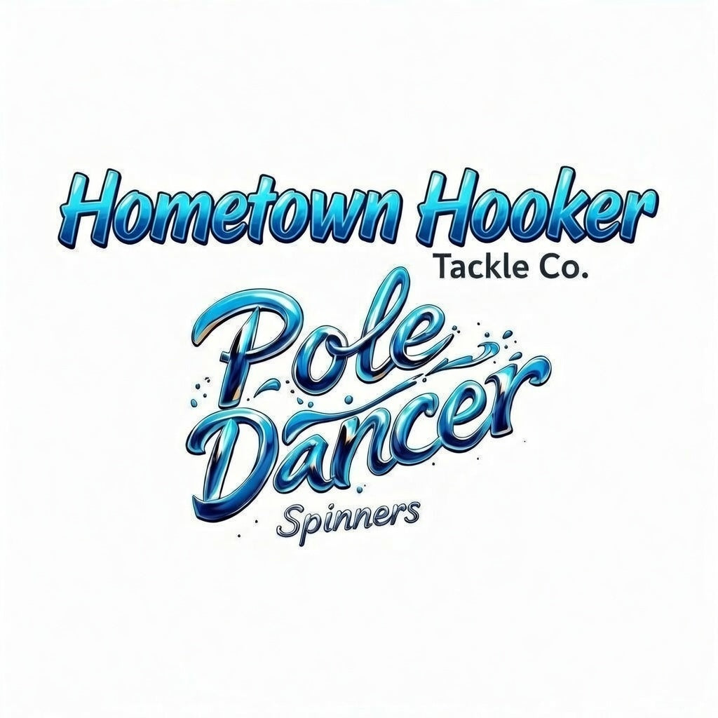 Hometown Hooker Tacke Co. Pole Dancer Spinners – Sexy Spinner Lures, Colorado Blade, Aberdeen Hook, Crappie Walleye Panfish