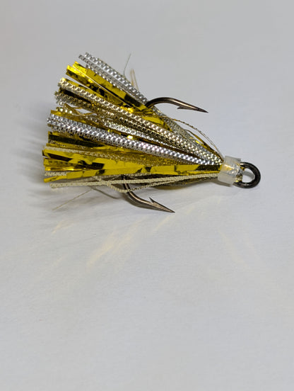 Hometown Hooker Tackle Co. Nut Shots – Peanut Flies, Mylar Trolling Flies, Treble Hook Teasers, Walleye Muskie Pike Salmon Lures