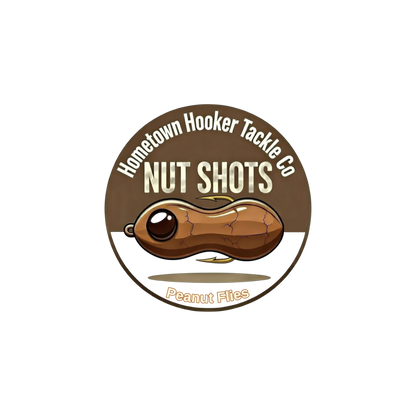 Hometown Hooker Tackle Co. Nut Shots – Peanut Flies, Mylar Trolling Flies, Treble Hook Teasers, Walleye Muskie Pike Salmon Lures
